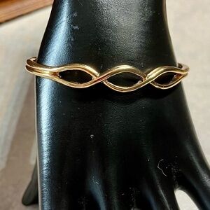 Gold plated Open Cuff Bracelet